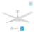 VENTILADOR DE TECHO 4 ASPAS METALICAS BLANCA+PLAFON LILIANA VTHB114
