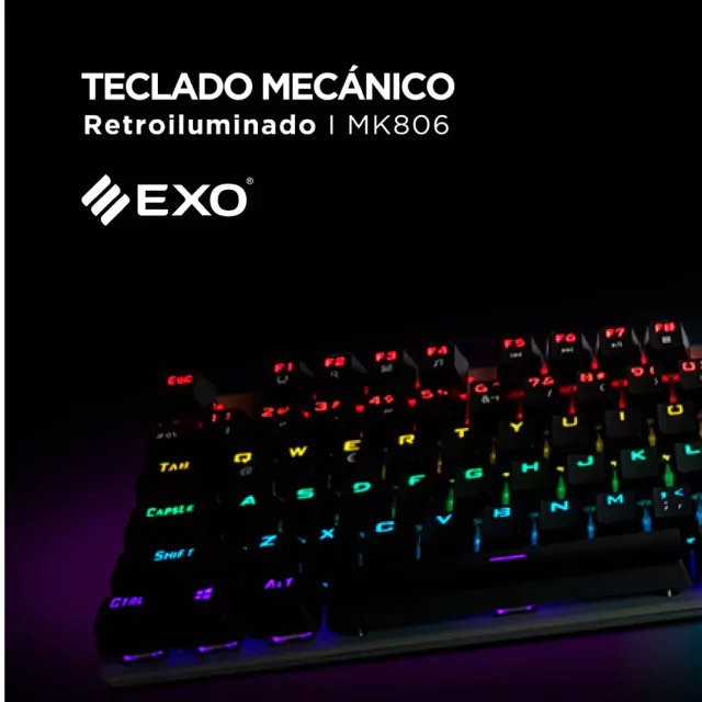 TECLADO GAMER EXO MECANICO MK806 - MIL