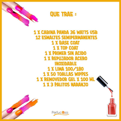 Kit Esmaltado Semipermanente 23 Piezas Removedor Cabina 36w - PERFUCASA SHOP