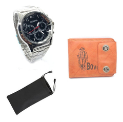 Reloj Dorado Hombre + Billetera X 1 Unidad El Mejor Precio - comprar online