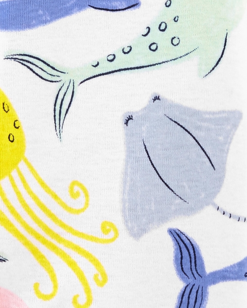 Macacão Pijama Carter's Algodão Oceano - comprar online