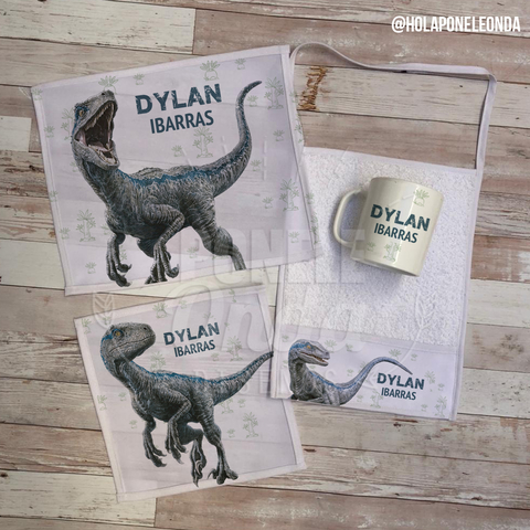 SET DE JARDIN - Dinosaurios B - Ponele Onda Diseños SET DE JARDIN - Dinosaurios B - Ponele Onda Diseños