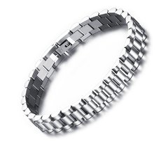 Bracelete pulseira masculino aço inox 316l ( BR-206S)