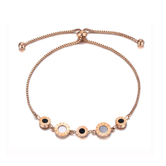 Imagem do Conjunto feminino luxo brinco pulseira banhado ouro rosê