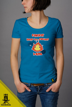 Camiseta Castelo Animado - Calcifer - by PsychoDelicia | Geekdom Store | www.geekdomstore.com 