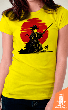 Camiseta Dragon Ball - Goku Samurai - by Le Duc - Geekdom Store - Camisetas Geek Nerd