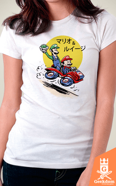 Camiseta Mario - Kart Brothers - by Vincent Trinidad Art | Geekdom Store | www.geekdomstore.com 
