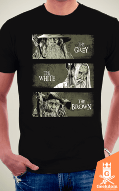 Camiseta Senhor dos Anéis - O Cinza, o Branco e o Marrom - by Ddjvigo