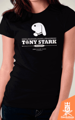 Camiseta Mansão Tony Stark - by Olipop | www.geekdomstore.com