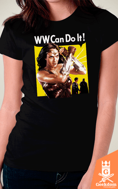 Camiseta Mulher-Maravilha - Ela Pode - by HugoHugo | Geekdom Store | www.geekdomstore.com