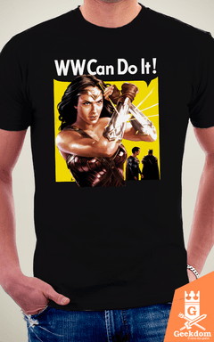 Camiseta Mulher-Maravilha - Ela Pode - by HugoHugo | Geekdom Store | www.geekdomstore.com