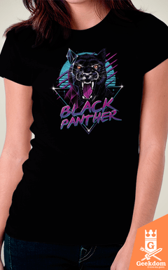 Camiseta Pantera Negra - Animal - by Vincent Trinidad Art | Geekdom Store | www.geekdomstore.com