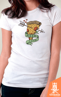 Camiseta Pizza Love - by Vincent Trinidad Art | Geekdom Store | www.geekdomstore.com 