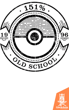 Camiseta Pokemon - 151% Old School - by Azafran