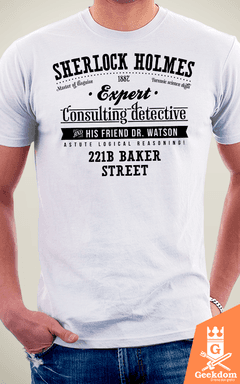 Camiseta Sherlock Holmes - Detetive Consultor - by Azafran | Geekdom Store | www.geekdomstore.com 