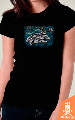 Camiseta Star Wars - Falcon Estrelada - by Ddjvigo | Geekdom Store | www.geekdomstore.com 