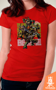 Camiseta Tartarugas Ninja - Heróis no Casco - by HugoHugo | Geekdom Store | www.geekdomstore.com 