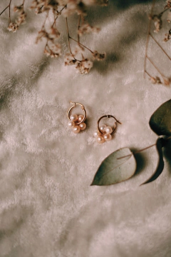 Aros perla flor 1