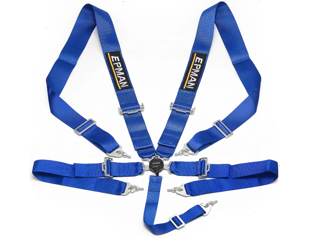 Cinto cinturon competicion 5 puntas (No Fia) Azul EPMAN