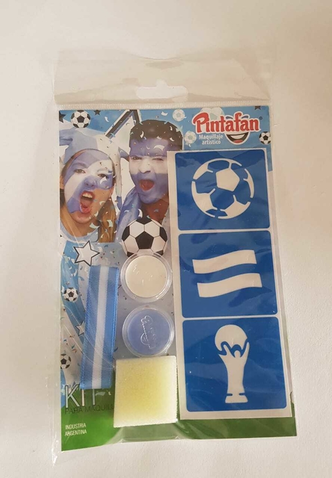 Kit Maquillaje Argentina Mundial Pintafan Stencil Kit Maquillaje Argentina Mundial Pintafan Stencil