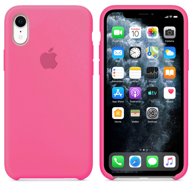 Capa de Silicone para Iphone XR - Rosa Pink