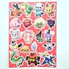 Plancha de Stickers Pokemon Región Teselia