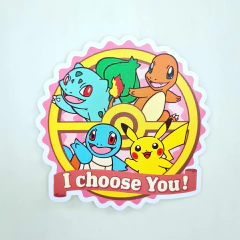 Vinilo Pokemon Starters de Kanto & Pikachu