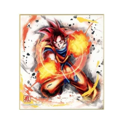 Shikishi Art Dragon Ball Goku Super Saiyan Dios Shikishi Art Dragon Ball Goku Super Saiyan Dios