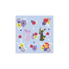 Toalla de Mano Pokemon Eevee & Flowers Espeon y Umbreon Flores Ichiban Kuji Banpresto