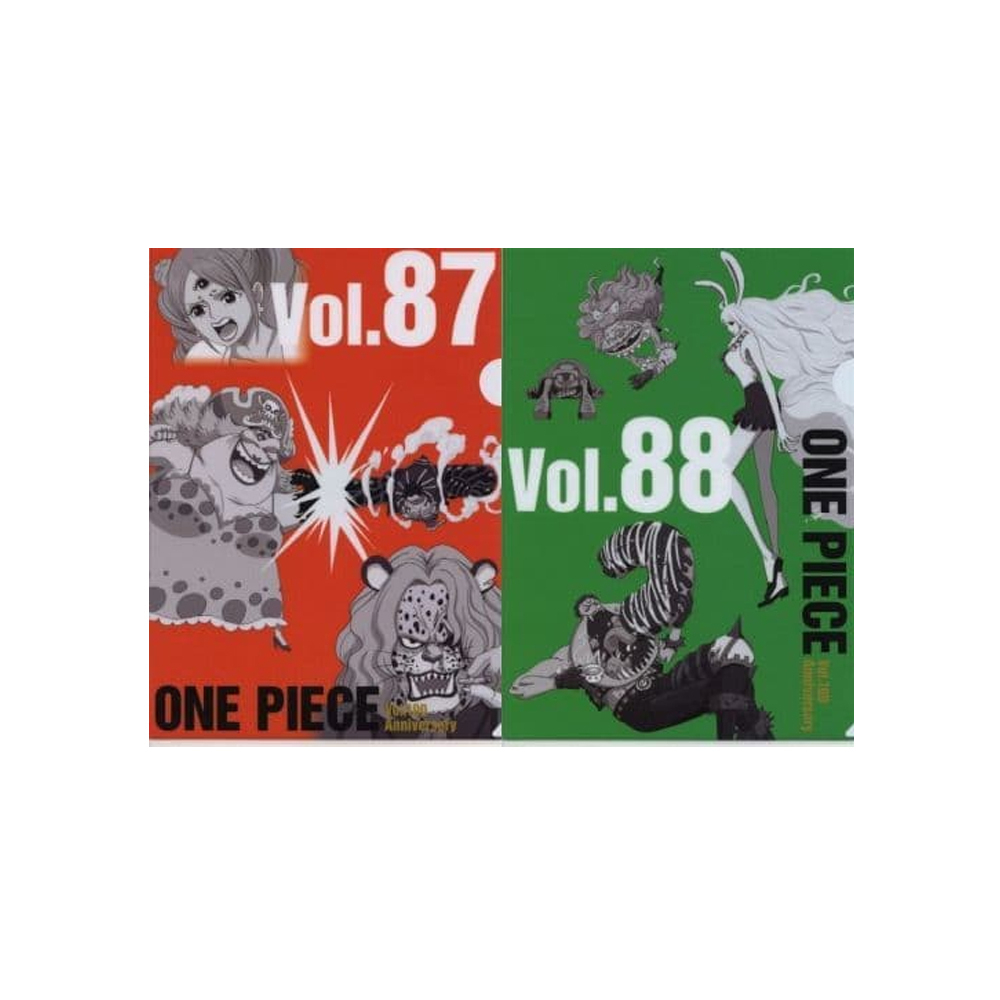 Set 2 Carpetas One Piece Vol 100 Anniversary Vol 87 Y Bandai Ichiban Kuji