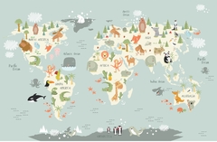 Mural Mapamundi en internet