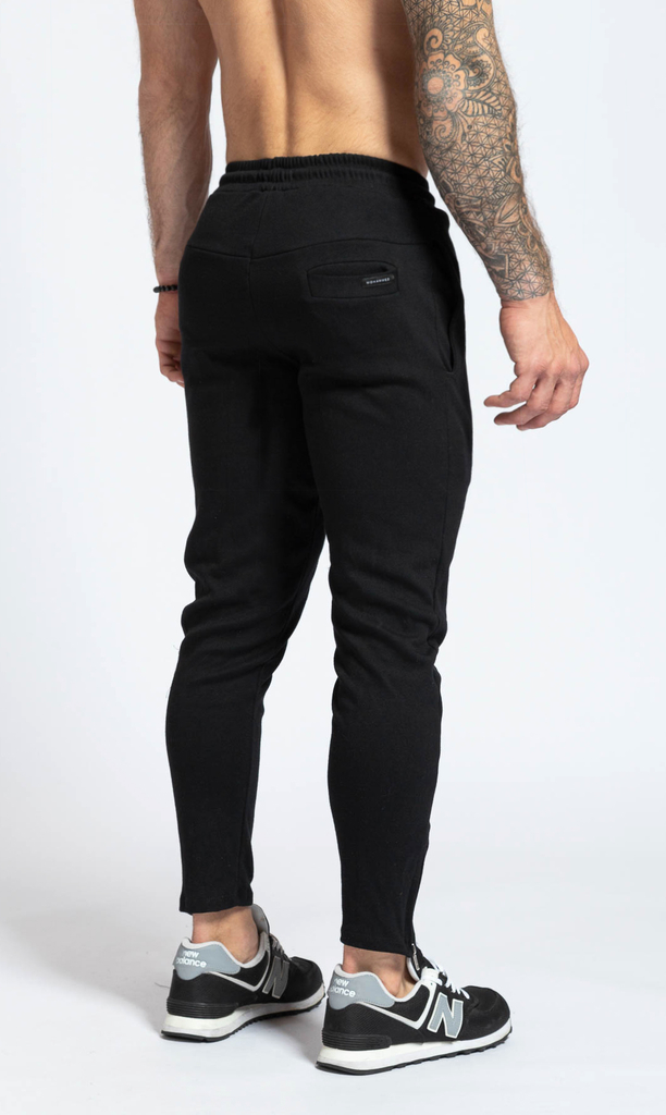 Skinny cotton Jogger - Zipper black - comprar online