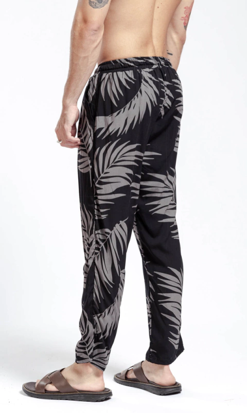 Pant liviano - Black Palms (Fibrana / Regular fit) - comprar online