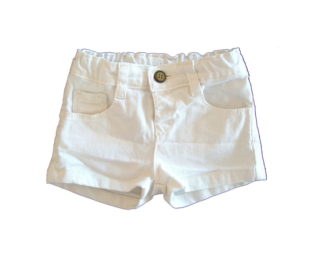 Short de jean blanco Zara 6-9 meses - Vestite de Nuevo