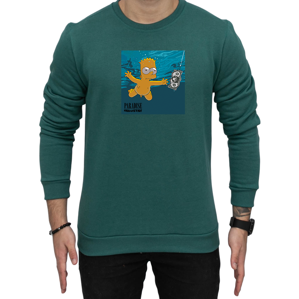 green nirvana moletom com capuz