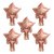 5 globos estrellas gold rose 10 cm - AIRE objetos decorativos