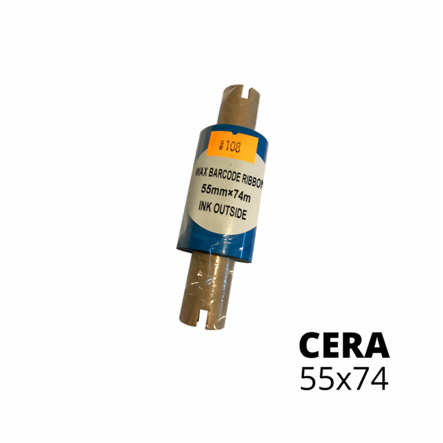 Ribbon Cera 55x74 Negro Buje Chico Out ideal Para Papel