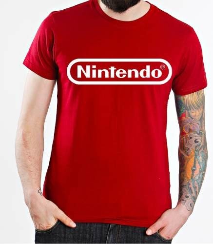 Playera O Camiseta Nintendo Logo Original Clasico Todas Tall