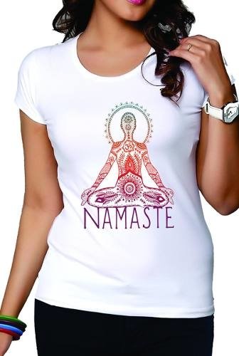 Playeras Namaste Logo Espirituales Yoga India Ayurveda