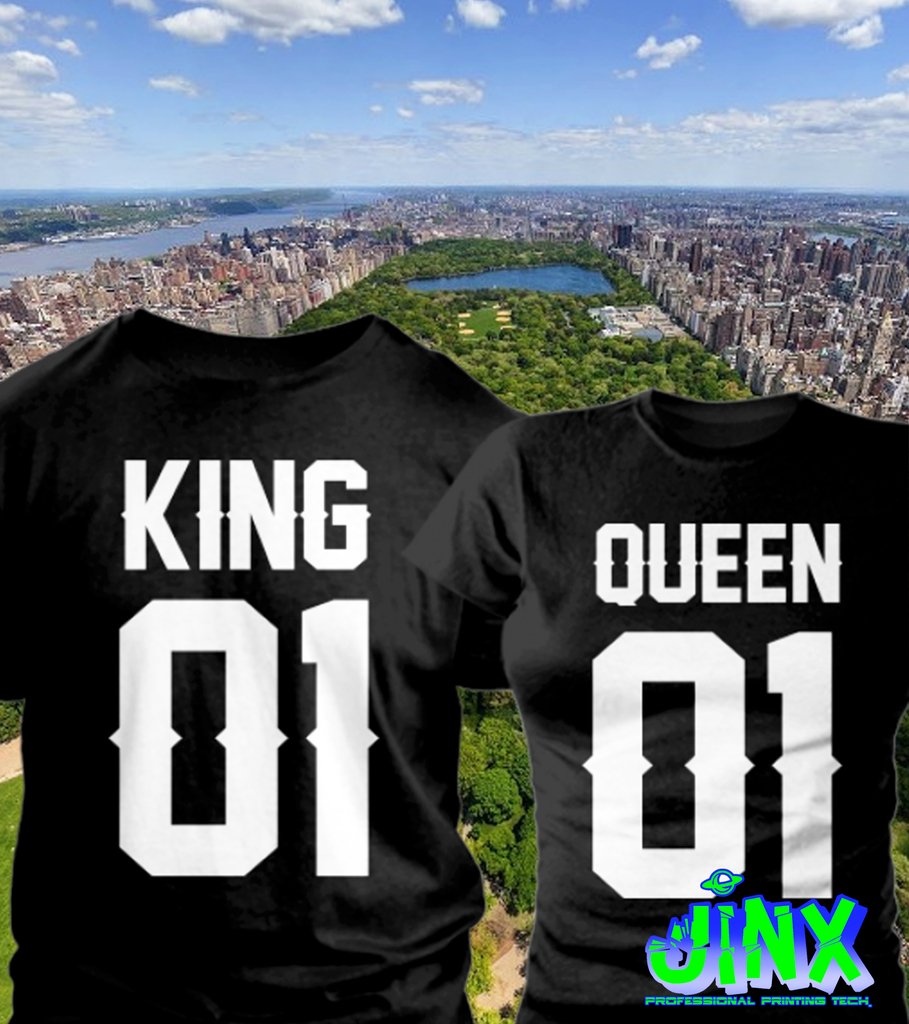 2 Playeras Para Pareja King Queen NY - Comprar en Jinx 2 Playeras Para Pareja King Queen NY - Comprar en Jinx
