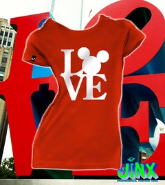 Playera o Camiseta Love Mickey mouse - comprar en línea