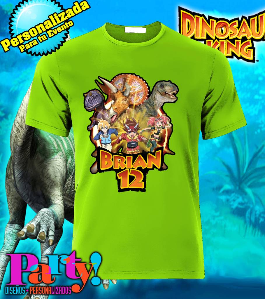Playera Personalizada Dinosaurios Dino Rey - Jinx