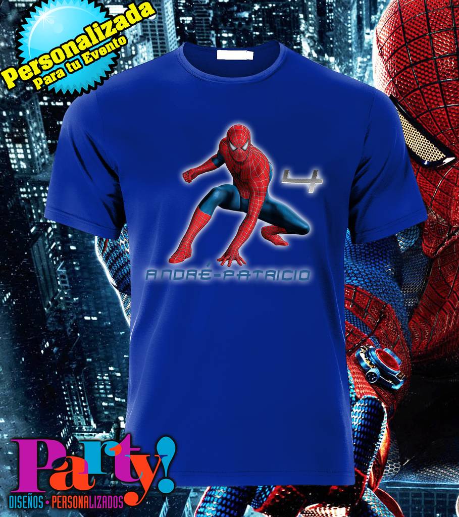 playeras de spiderman para cumpleaños