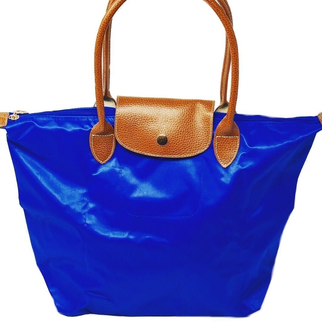 Bolso plegable impermeable tipo Longchamp AZUL CT 177