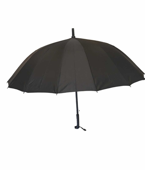 Paraguas largos lisos negros importados PG 122