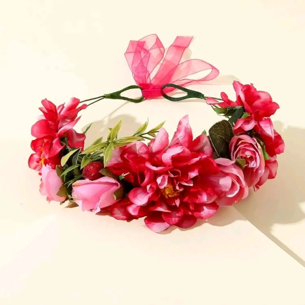 Coroas de flores de rosas artificiais realistas REF. lm0707