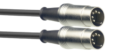 STAGG CABLE MIDI, DIN/DIN (m/m), 6 Mts (20'), metal connectors - SMD6 - comprar online