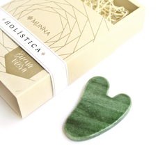 Guasha de Cuarzo Verde (masajeador) - comprar online