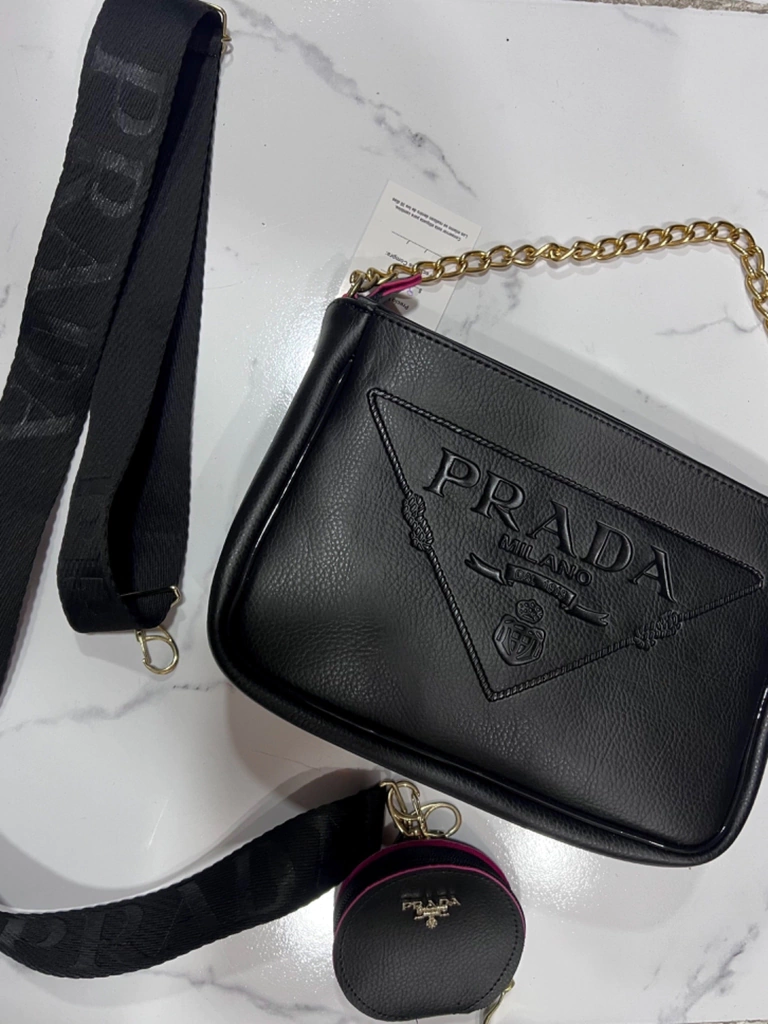 CARTERA PRADA MILANO NEGRA ( replica) 