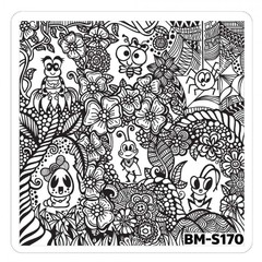 Bundle Monster Nail Art Stamping Plates- BM-S170